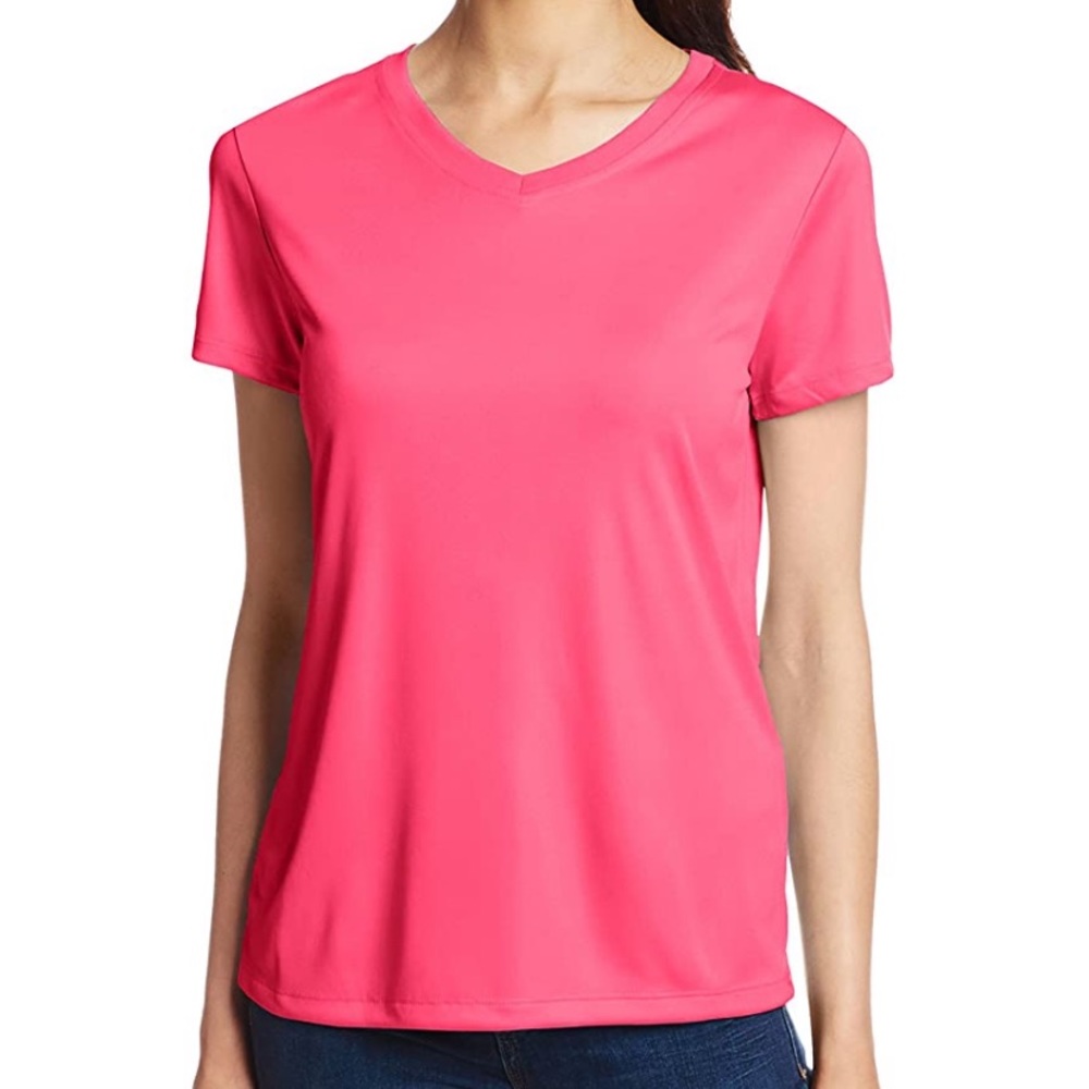 V Neck cool Dry Performance Tshirt